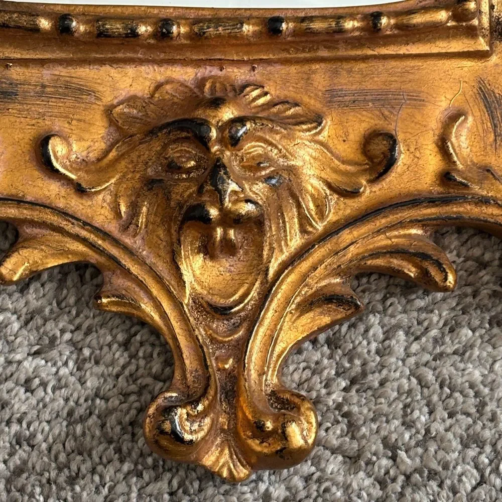 Antique Italian Gilded Gold Hand Carved Mirrors Italy 1890's MR 091 Robert Grace